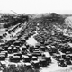 Aerial view of auto parking, 1925, Nantasket Beach, Mass.